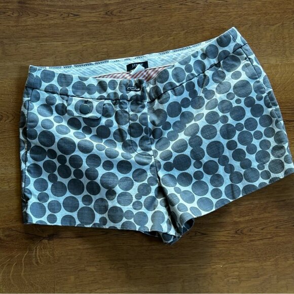 J. Crew Gray Polka Dot Women's Shorts - Picture 1 of 3